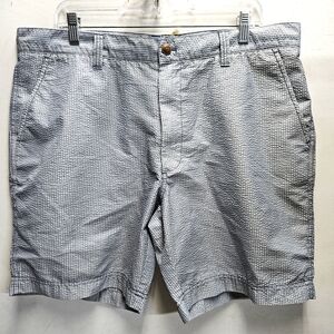 Grayers Seersucker Drawcord Shorts navy blue stripe new NWT ~ mens size 38 waist